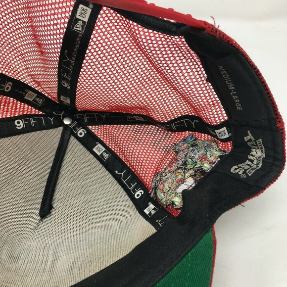 TMNT Cowabunga Pizza Trucker Hat A-Frame Snapback Medium-Large - Picture 6 of 6